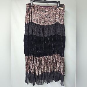 NWT 14/16 Lane Bryant Tiered Maxi Skirt